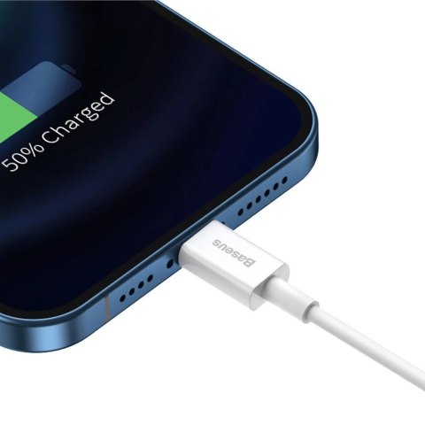 Baseus Superior kabel USB - Lightning 2,4A 2 m Biały (CALYS-C02) Baseus Superior kabel USB - Lightning 2,4A 2 m Biały (CALYS-C02)