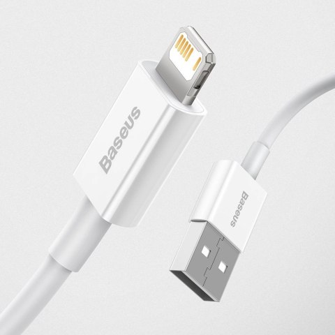 Baseus Superior kabel USB - Lightning 2,4A 2 m Biały (CALYS-C02) Baseus Superior kabel USB - Lightning 2,4A 2 m Biały (CALYS-C02)