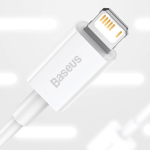 Baseus Superior kabel USB - Lightning 2,4A 2 m Biały (CALYS-C02) Baseus Superior kabel USB - Lightning 2,4A 2 m Biały (CALYS-C02)