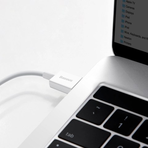 Baseus Superior kabel USB - USB Typ C 66 W 6A 2 m Biały (CATYS-A02) Baseus Superior kabel USB - USB Typ C 66 W 6A 2 m Biały (CATYS-A02)