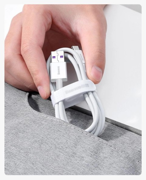 Baseus Superior kabel USB - USB Typ C 66 W 6A 2 m Biały (CATYS-A02) Baseus Superior kabel USB - USB Typ C 66 W 6A 2 m Biały (CATYS-A02)