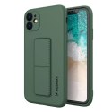 Wozinsky Kickstand Case silikonowe etui z podstawką iPhone 12 Pro ciemnozielone Wozinsky Kickstand Case silikonowe etui z podstawką iPhone 12 Pro ciemnozielone
