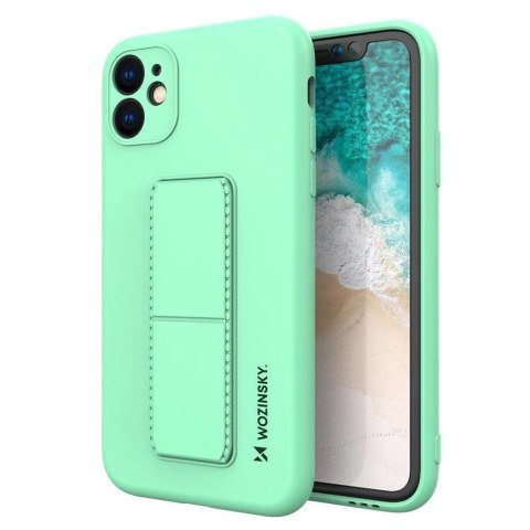 Wozinsky Kickstand Case silikonowe etui z podstawką iPhone 12 Pro miętowe Wozinsky Kickstand Case silikonowe etui z podstawką iPhone 12 Pro miętowe