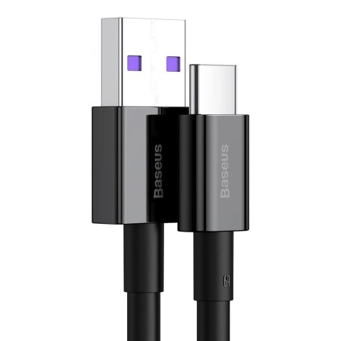 Baseus Superior kabel USB - USB Typ C 66 W (11 V / 6 A) Huawei SuperCharge SCP 1 m czarny (CATYS-01) Baseus Superior kabel USB - USB Typ C 66 W (11 V / 6 A) Huawei SuperCharge SCP 1 m czarny (CATYS-01)