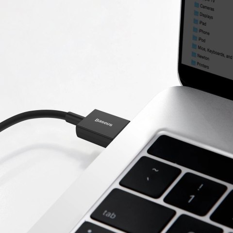 Baseus Superior kabel USB - USB Typ C 66 W (11 V / 6 A) Huawei SuperCharge SCP 1 m czarny (CATYS-01) Baseus Superior kabel USB - USB Typ C 66 W (11 V / 6 A) Huawei SuperCharge SCP 1 m czarny (CATYS-01)