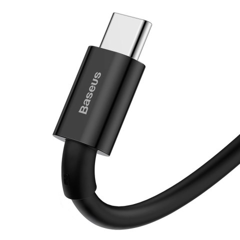 Baseus Superior kabel USB - USB Typ C 66 W (11 V / 6 A) Huawei SuperCharge SCP 1 m czarny (CATYS-01) Baseus Superior kabel USB - USB Typ C 66 W (11 V / 6 A) Huawei SuperCharge SCP 1 m czarny (CATYS-01)