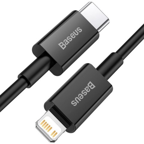 Kabel Baseus Superior Series USB-C / Lightning PD 20W 1 m - czarny Kabel Baseus Superior Series USB-C / Lightning PD 20W 1 m - czarny