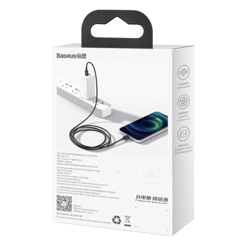 Kabel Baseus Superior Series USB-C / Lightning PD 20W 1 m - czarny Kabel Baseus Superior Series USB-C / Lightning PD 20W 1 m - czarny