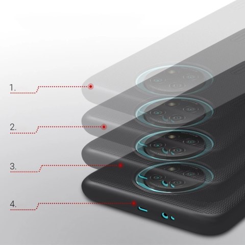 Nillkin Super Frosted Shield wzmocnione etui pokrowiec Xiaomi Redmi Note 9T 5G czarny Nillkin Super Frosted Shield wzmocnione etui pokrowiec Xiaomi Redmi Note 9T 5G czarny