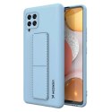 Wozinsky Kickstand Case silikonowe etui z podstawką etui Samsung Galaxy A42 5G jasnoniebieskie Wozinsky Kickstand Case silikonowe etui z podstawką etui Samsung Galaxy A42 5G jasnoniebieskie
