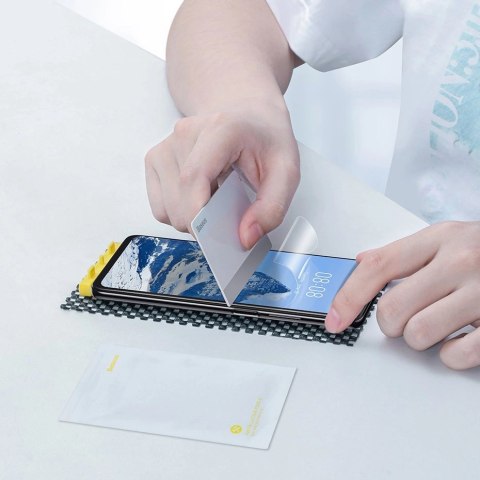 Baseus 2x folia ochronna na cały ekran 0,15 mm do Xiaomi Redmi K40 / K40 Pro / Poco F3 Transparent (SGMIK40-02) Baseus 2x folia ochronna na cały ekran 0,15 mm do Xiaomi Redmi K40 / K40 Pro / Poco F3 Transparent (SGMIK40-02)