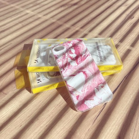 Wozinsky Marble żelowe etui pokrowiec marmur Samsung Galaxy A02s EU różowy Wozinsky Marble żelowe etui pokrowiec marmur Samsung Galaxy A02s EU różowy