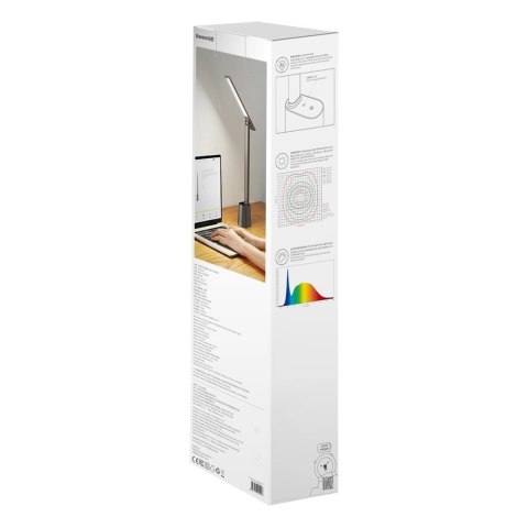 Baseus Smart Eye bezprzewodowa biurkowa lampka LED z akumulatorem 2200 mAh szary (DGZG-0G) Baseus Smart Eye bezprzewodowa biurkowa lampka LED z akumulatorem 2200 mAh szary (DGZG-0G)