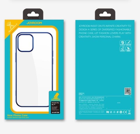 Joyroom New Beautiful Series ultra cienkie przezroczyste etui z metaliczną ramką do iPhone 12 Pro Max zielony (JR-BP796) Joyroom New Beautiful Series ultra cienkie przezroczyste etui z metaliczną ramką do iPhone 12 Pro Max zielony (JR-BP796)