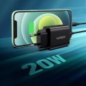 Ugreen ładowarka sieciowa USB Typ C 20W Power Delivery czarny (10191) Ugreen ładowarka sieciowa USB Typ C 20W Power Delivery czarny (10191)