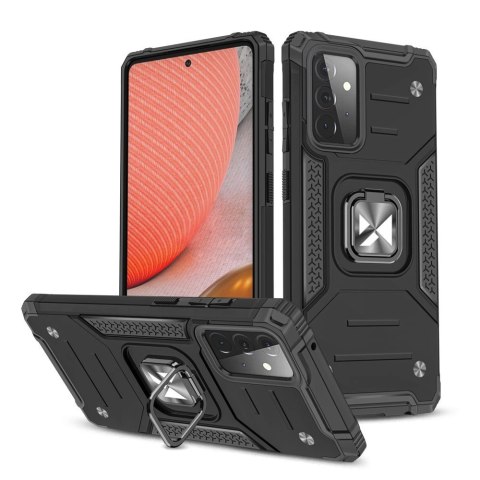 Wozinsky Ring Armor pancerne hybrydowe etui pokrowiec + magnetyczny uchwyt Samsung Galaxy A72 4G czarny Wozinsky Ring Armor pancerne hybrydowe etui pokrowiec + magnetyczny uchwyt Samsung Galaxy A72 4G czarny