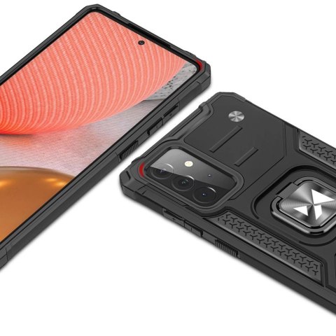 Wozinsky Ring Armor pancerne hybrydowe etui pokrowiec + magnetyczny uchwyt Samsung Galaxy A72 4G czarny Wozinsky Ring Armor pancerne hybrydowe etui pokrowiec + magnetyczny uchwyt Samsung Galaxy A72 4G czarny