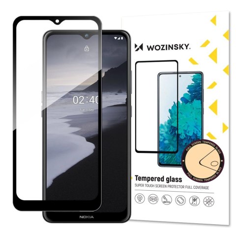 Wozinsky super wytrzymałe szkło hartowane Full Glue na cały ekran z ramką Case Friendly Nokia 2.4 czarny Wozinsky super wytrzymałe szkło hartowane Full Glue na cały ekran z ramką Case Friendly Nokia 2.4 czarny