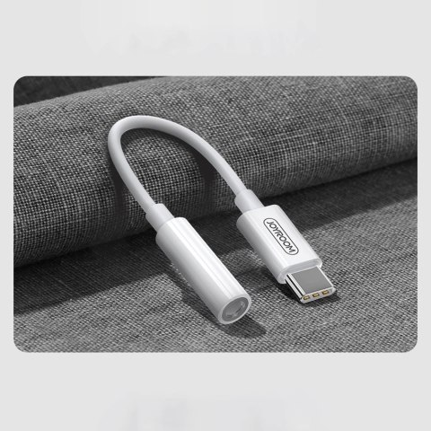 Adapter Joyroom SH-C1 słuchawkowy mini jack 3,5 mm (żeński) / USB-C (męski) - biały Adapter Joyroom SH-C1 słuchawkowy mini jack 3,5 mm (żeński) / USB-C (męski) - biały