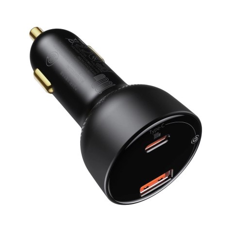 Baseus Superme szybka ładowarka samochodowa USB / USB Typ C 100W PPS Quick Charge Power Delivery czarny (CCZX-01) Baseus Superme szybka ładowarka samochodowa USB / USB Typ C 100W PPS Quick Charge Power Delivery czarny (CCZX-01)