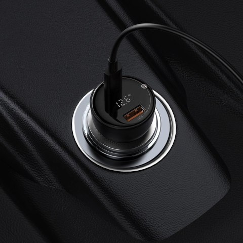 Baseus Superme szybka ładowarka samochodowa USB / USB Typ C 100W PPS Quick Charge Power Delivery czarny (CCZX-01) Baseus Superme szybka ładowarka samochodowa USB / USB Typ C 100W PPS Quick Charge Power Delivery czarny (CCZX-01)