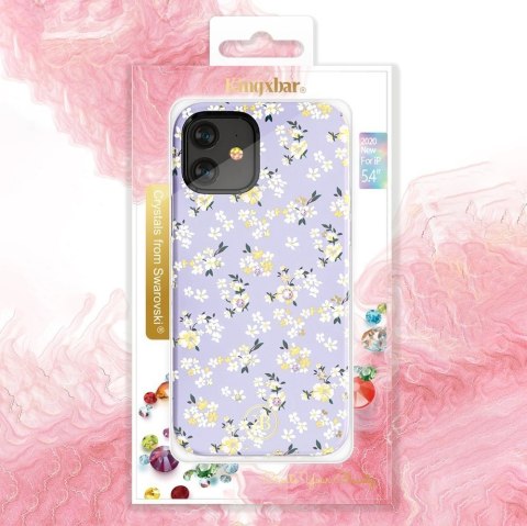Kingxbar Blossom etui ozdobione oryginalnymi Kryształami Swarovskiego iPhone 12 mini wielokolorowy (Gardenia) Kingxbar Blossom etui ozdobione oryginalnymi Kryształami Swarovskiego iPhone 12 mini wielokolorowy (Gardenia)