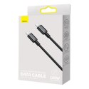 Kabel Baseus CATYS-B01 USB-C - USB-C PD QC FCP 100W 5A 480Mb/s 1m - czarny
