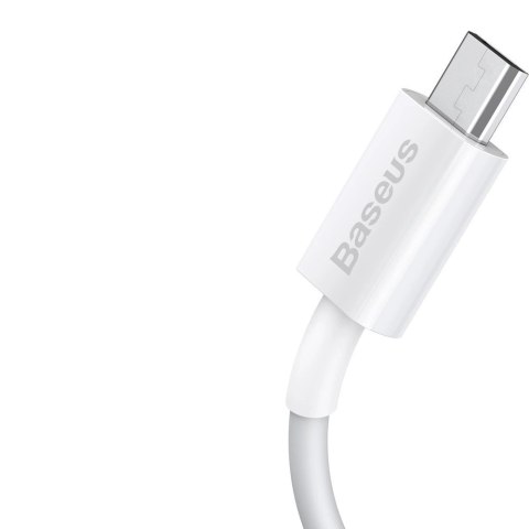 Kabel Baseus Superior USB-A / micro USB 2A 1m - biały Kabel Baseus Superior USB-A / micro USB 2A 1m - biały