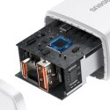 Szybka ładowarka sieciowa USB-A / USB-C Baseus Compact CCXJ-B02 20W 3A PD QC 3.0 - biała