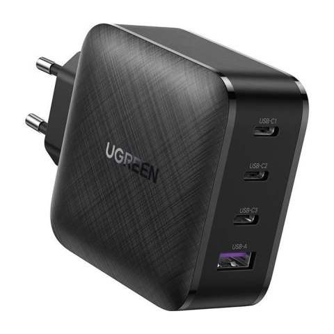 Ugreen szybka ładowarka GaN PPS 65W USB / 3x USB Typ C QC 3.0 Power Delivery SCP FCP AFC (azotek galu) czarny (CD224 70774) Ugreen szybka ładowarka GaN PPS 65W USB / 3x USB Typ C QC 3.0 Power Delivery SCP FCP AFC (azotek galu) czarny (CD224 70774)