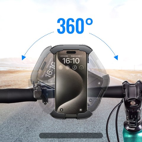 Ugreen uniwersalny rowerowy uchwyt na telefon na rower motocykl kierownicę czarny (LP494 black) Ugreen uniwersalny rowerowy uchwyt na telefon na rower motocykl kierownicę czarny (LP494 black)