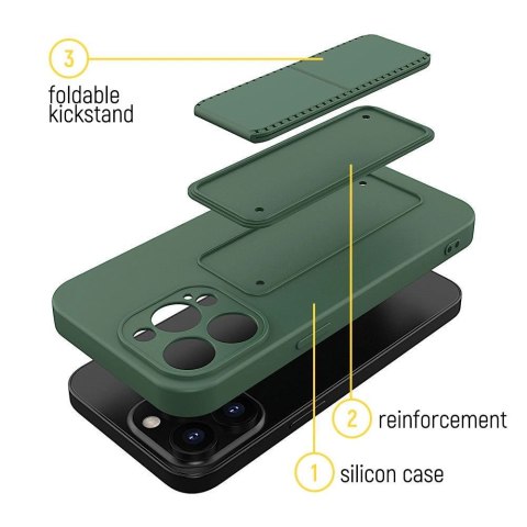 Wozinsky Kickstand Case silikonowe etui z podstawką etui Samsung Galaxy A72 4G różowe Wozinsky Kickstand Case silikonowe etui z podstawką etui Samsung Galaxy A72 4G różowe