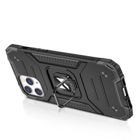 Wozinsky Ring Armor pancerne hybrydowe etui pokrowiec + magnetyczny uchwyt iPhone 13 Pro Max srebrny Wozinsky Ring Armor pancerne hybrydowe etui pokrowiec + magnetyczny uchwyt iPhone 13 Pro Max srebrny