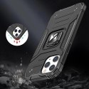 Wozinsky Ring Armor pancerne hybrydowe etui pokrowiec + magnetyczny uchwyt iPhone 13 Pro Max srebrny Wozinsky Ring Armor pancerne hybrydowe etui pokrowiec + magnetyczny uchwyt iPhone 13 Pro Max srebrny