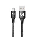 Wozinsky kabel USB - USB Typ C 2,4A 2m czarny(WUC-C2B) Wozinsky kabel USB - USB Typ C 2,4A 2m czarny(WUC-C2B)