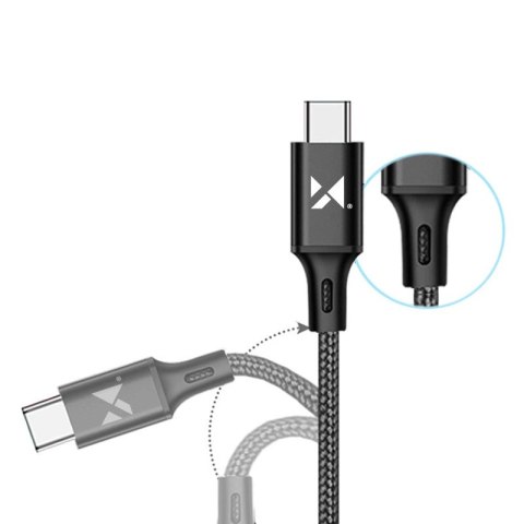 Wozinsky kabel USB - USB Typ C 2,4A 2m czarny(WUC-C2B) Wozinsky kabel USB - USB Typ C 2,4A 2m czarny(WUC-C2B)
