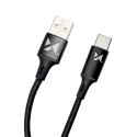 Wozinsky kabel USB - USB Typ C 2,4A 2m czarny(WUC-C2B) Wozinsky kabel USB - USB Typ C 2,4A 2m czarny(WUC-C2B)