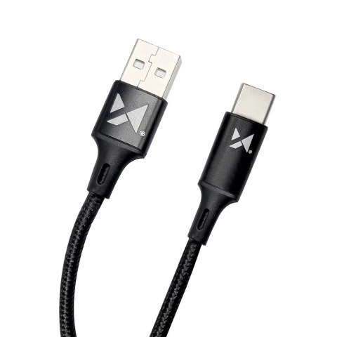 Wozinsky kabel USB - USB Typ C 2,4A 2m czarny(WUC-C2B) Wozinsky kabel USB - USB Typ C 2,4A 2m czarny(WUC-C2B)