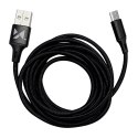 Wozinsky kabel USB - USB Typ C 2,4A 2m czarny(WUC-C2B) Wozinsky kabel USB - USB Typ C 2,4A 2m czarny(WUC-C2B)