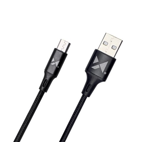 Wozinsky kabel przewód USB - microUSB 2,4A 1m czarny (WUC-M1B) Wozinsky kabel przewód USB - microUSB 2,4A 1m czarny (WUC-M1B)