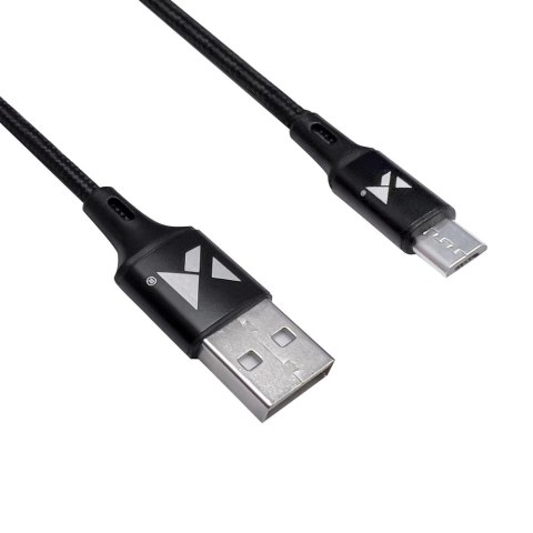 Wozinsky kabel przewód USB - microUSB 2,4A 1m czarny (WUC-M1B) Wozinsky kabel przewód USB - microUSB 2,4A 1m czarny (WUC-M1B)