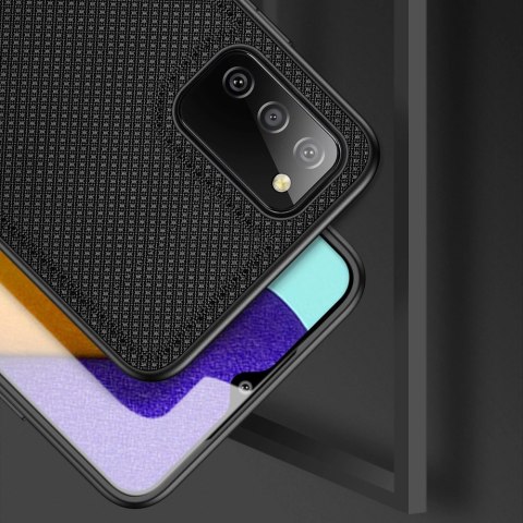 Dux Ducis Fino etui pokrowiec pokryty nylonowym materiałem Samsung Galaxy A03s czarny Dux Ducis Fino etui pokrowiec pokryty nylonowym materiałem Samsung Galaxy A03s czarny