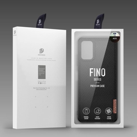 Dux Ducis Fino etui pokrowiec pokryty nylonowym materiałem Samsung Galaxy A03s czarny Dux Ducis Fino etui pokrowiec pokryty nylonowym materiałem Samsung Galaxy A03s czarny