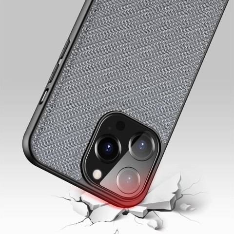 Dux Ducis Fino etui pokrowiec pokryty nylonowym materiałem iPhone 13 Pro szary Dux Ducis Fino etui pokrowiec pokryty nylonowym materiałem iPhone 13 Pro szary