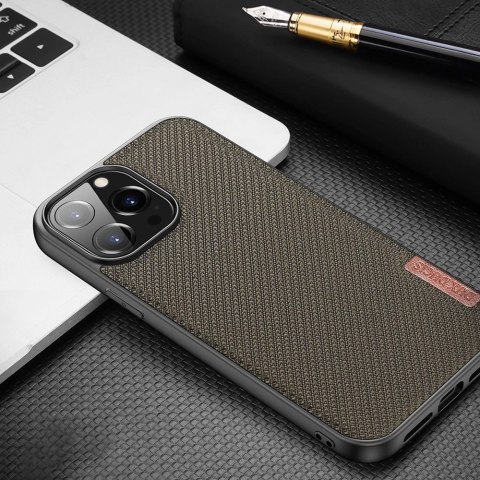 Dux Ducis Fino etui pokrowiec pokryty nylonowym materiałem iPhone 13 Pro szary Dux Ducis Fino etui pokrowiec pokryty nylonowym materiałem iPhone 13 Pro szary