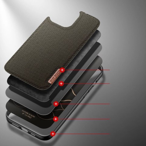 Dux Ducis Fino etui pokrowiec pokryty nylonowym materiałem iPhone 13 Pro zielony Dux Ducis Fino etui pokrowiec pokryty nylonowym materiałem iPhone 13 Pro zielony