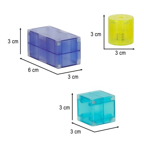 Klocki magnetyczne świecące 64 el. Klocki magnetyczne świecące 64 el.