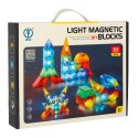 Klocki magnetyczne świecące 64 el. Klocki magnetyczne świecące 64 el.