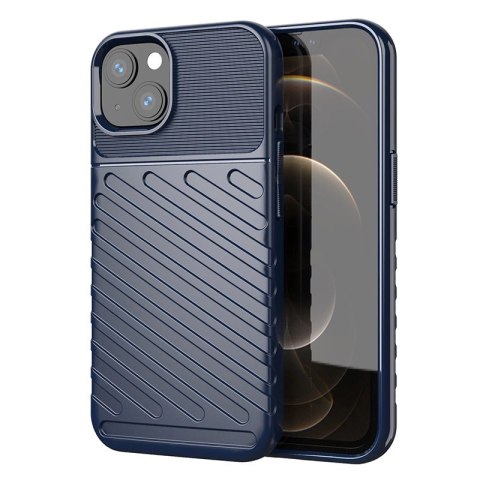 Thunder Case elastyczne pancerne etui pokrowiec iPhone 13 niebieski Thunder Case elastyczne pancerne etui pokrowiec iPhone 13 niebieski