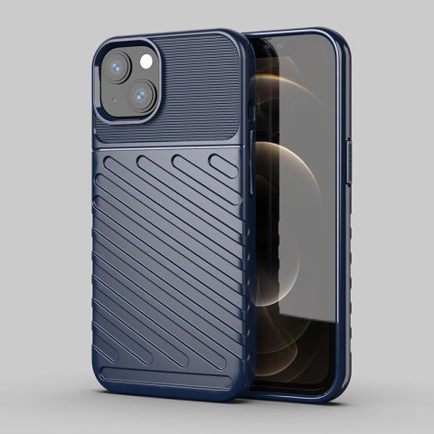 Thunder Case elastyczne pancerne etui pokrowiec iPhone 13 niebieski Thunder Case elastyczne pancerne etui pokrowiec iPhone 13 niebieski